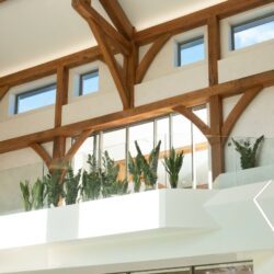 Dunhill wood glass balustrade