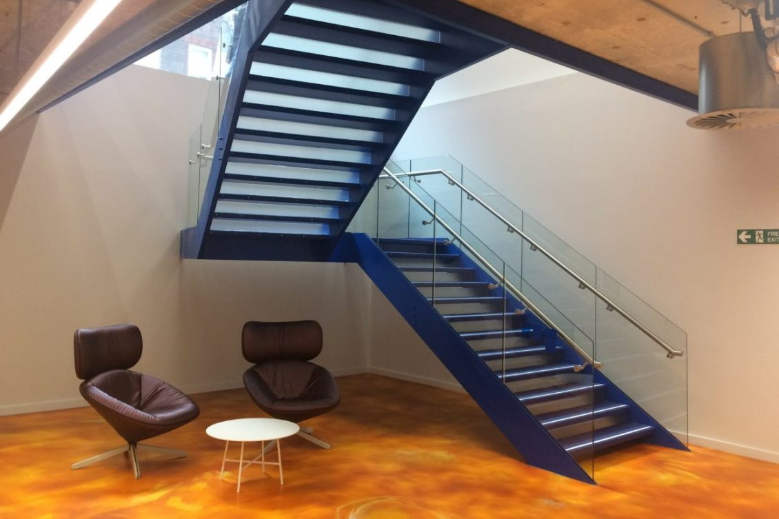 Sony Interactive London straight tapered stair 3000 x 2000