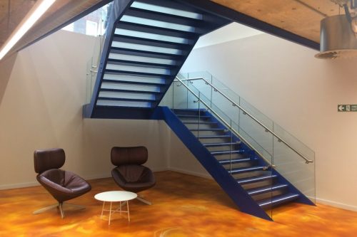 Sony Interactive London straight tapered stair 3000 x 2000