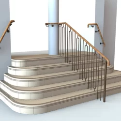 Spiral UK Cinven helical stair base render