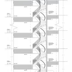 Spiral UK Cinven helical stair render