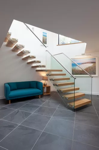 Residential staircase manufacture by Spiral UK Ancora
