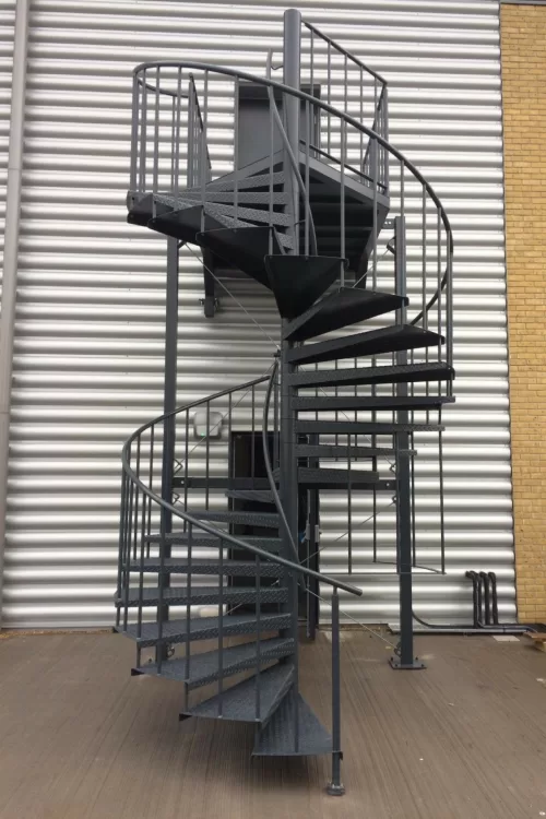 Escape spiral fire escape stair