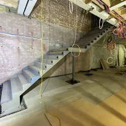 Basement stair install knightsbridge