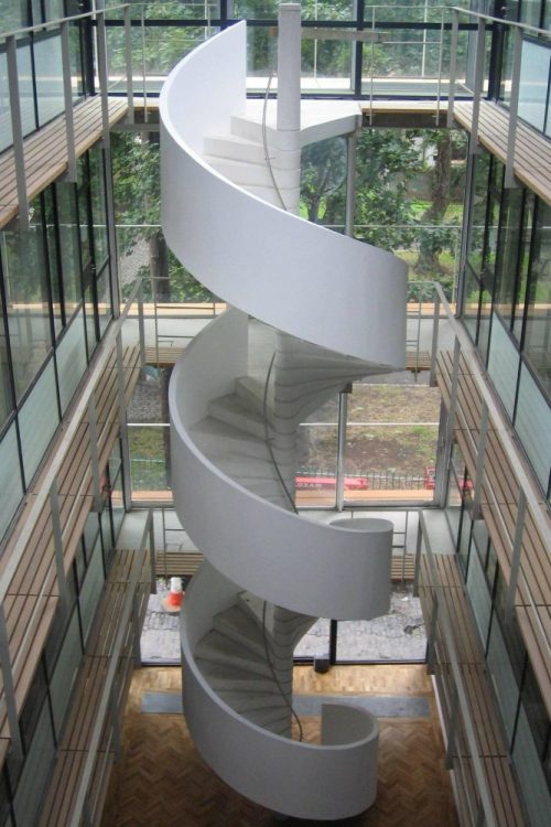 Large concrete spiral staircase 2000 x 3000