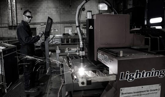Staircase fabrication 3000 x 2000 CNC bw