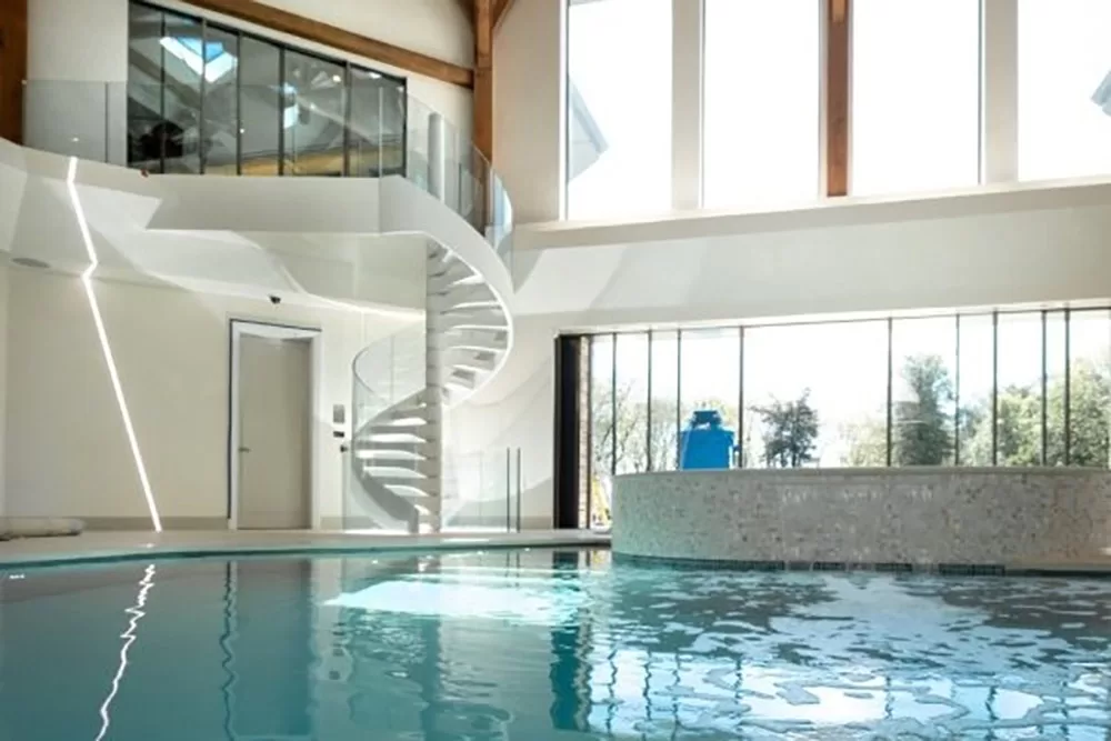 Dunhill wood interior spiral pool