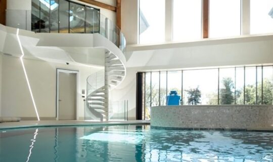 Dunhill wood interior spiral pool