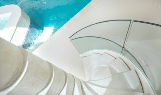 Dunhill wood interior spiral stair thumbnail