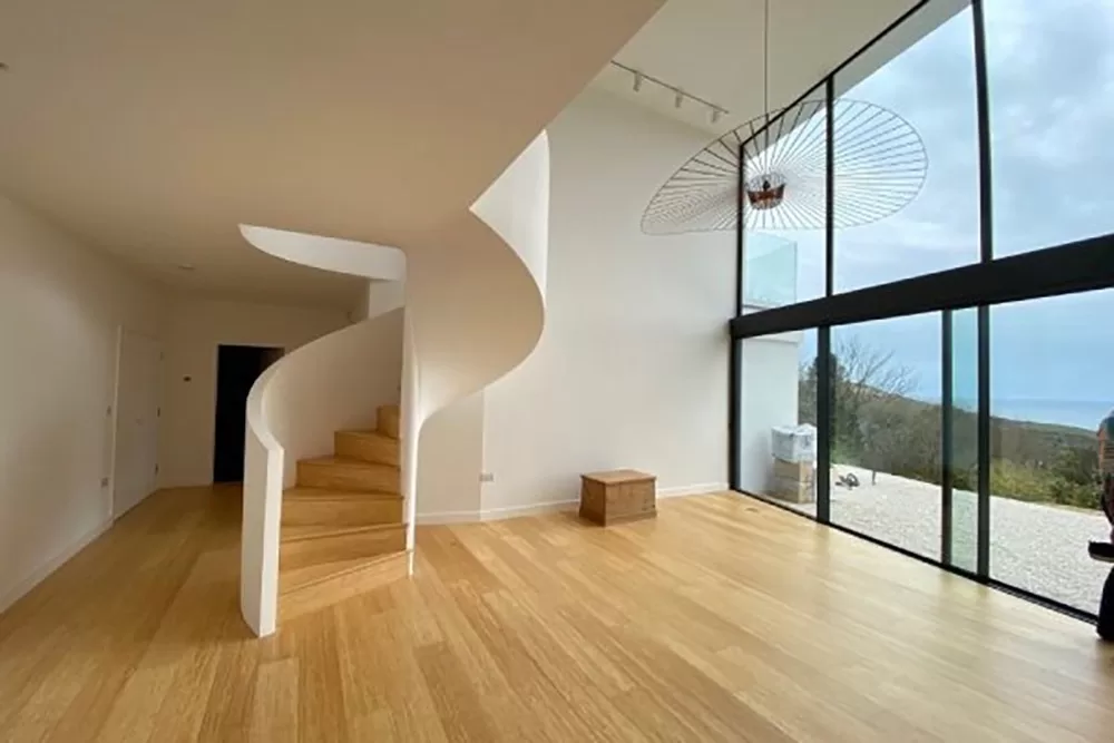 Highmead interior spiral stair