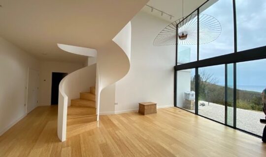 Highmead interior spiral stair