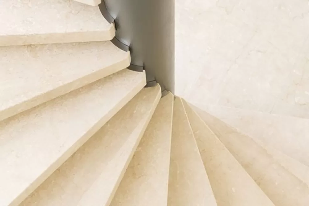 Piggery interior spiral stair detail