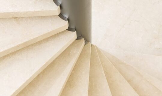 Piggery interior spiral stair detail