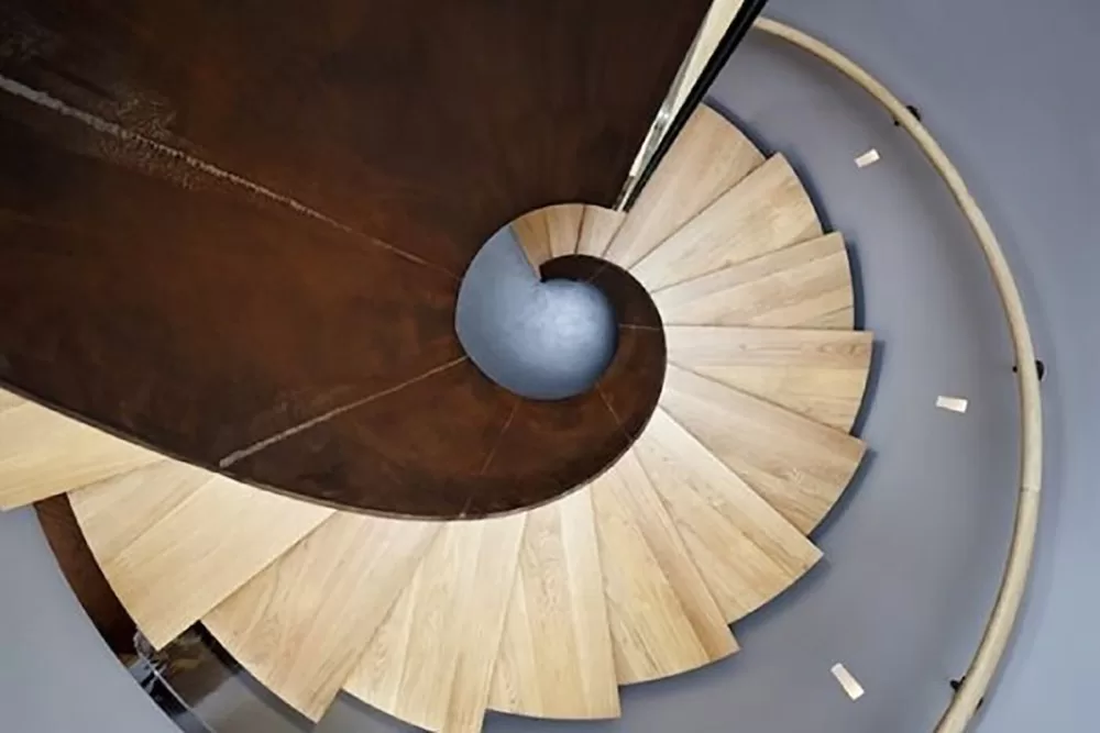 Let Petit Fort interior spiral stair