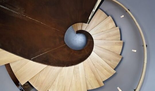 Let Petit Fort interior spiral stair