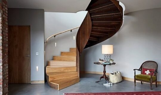 Let Petit Fort interior spiral staircase