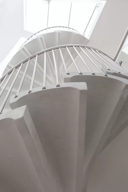 Simply C Interior Spiral Stair upwards