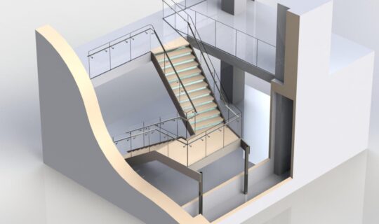 Sony Interactive dog leg stair