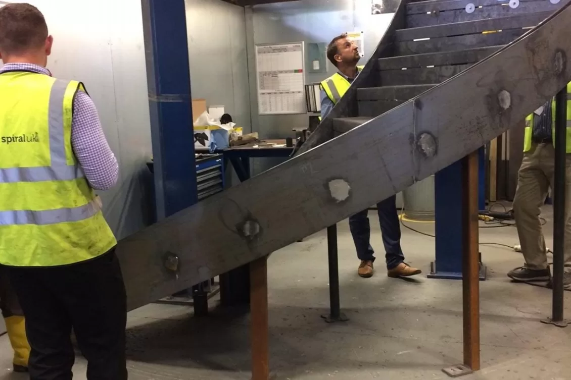 Manufacturing steel fit out stairs with Spiral UK