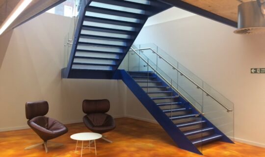 Sony Interactive London straight tapered stair 3000 x 2000