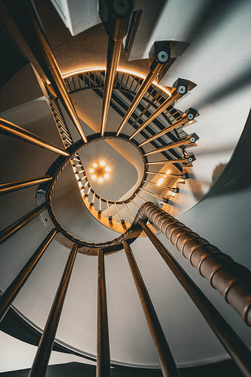 spiral uk spiral staircase spiral stairs leather handrail