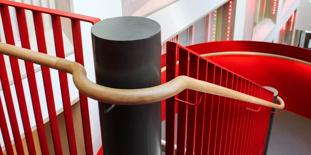 handrails fit out spiral helical curved floating bespoke staircases stairs uk