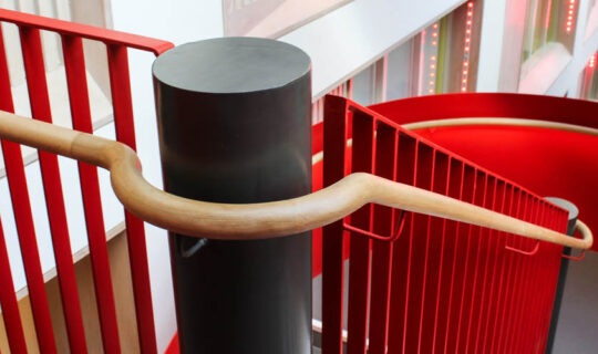 handrails fit out spiral helical curved floating bespoke staircases stairs uk