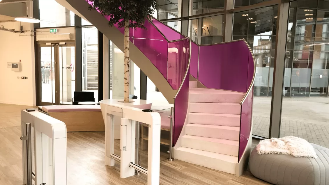 Fit Out Architecture Office Design Staircase Structures Spiral UK Stairs Floating Cantilever Helical Curved Staircases Manufacturer Construction