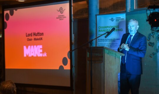 Lord Hutton talk Make UK Spiral UK staircases staircase designers CMG Cornwall Manufacturing Group Manufacturers