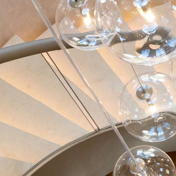 Curved Helical Banner Light Feature
