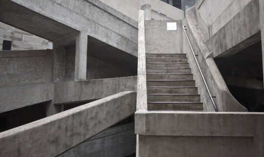 Exterior Concrete Brutalist Staircase