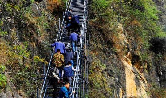 china steel stairs