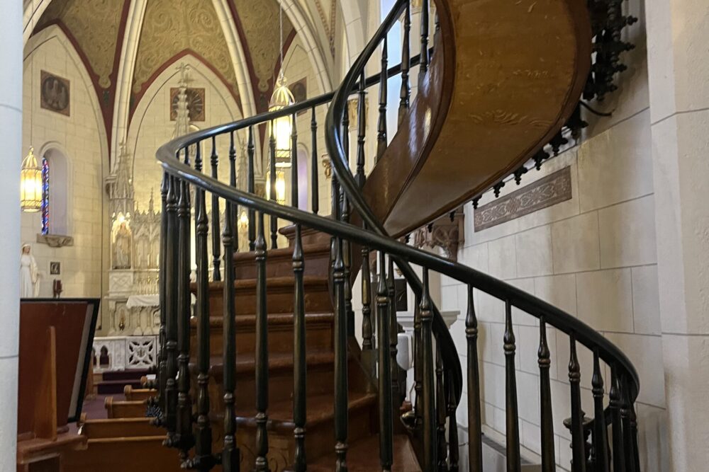 Loretto Chapel choir loft staircase