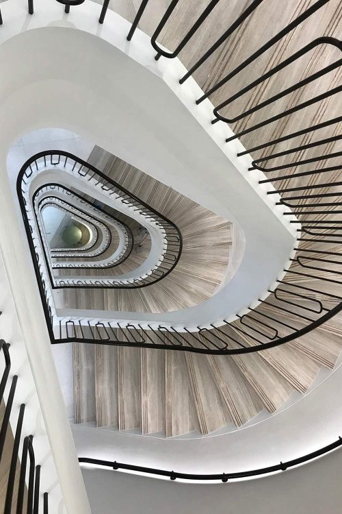 Fit Out staircase manufacture by Spiral UK Cinven